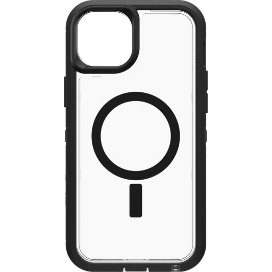 OtterBox Defender XT Series for iPhone 15 Plus, Dark Side (Clear / Black) - TekStore