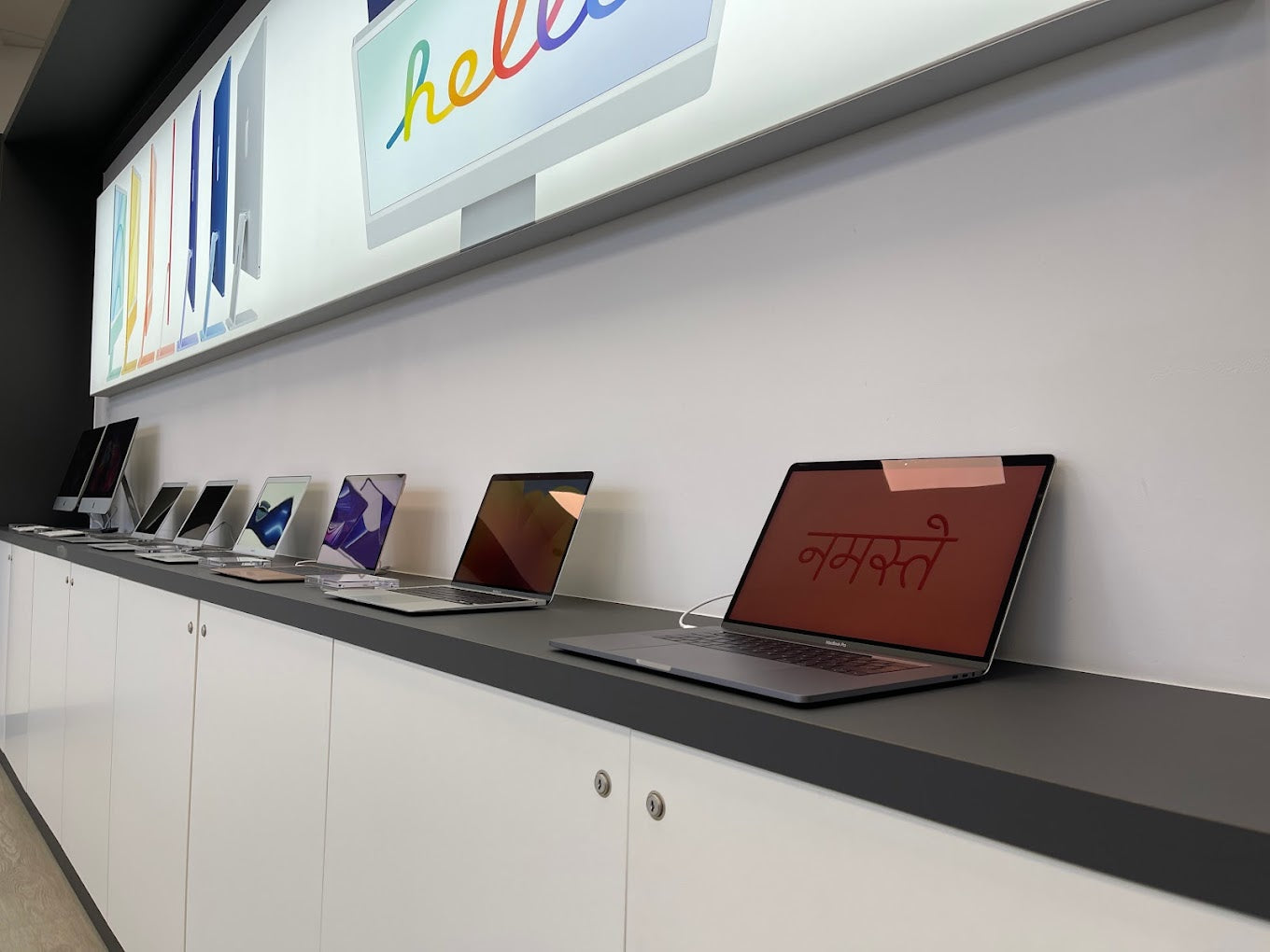 Inside the TekStore store in Cornwall with MacBooks