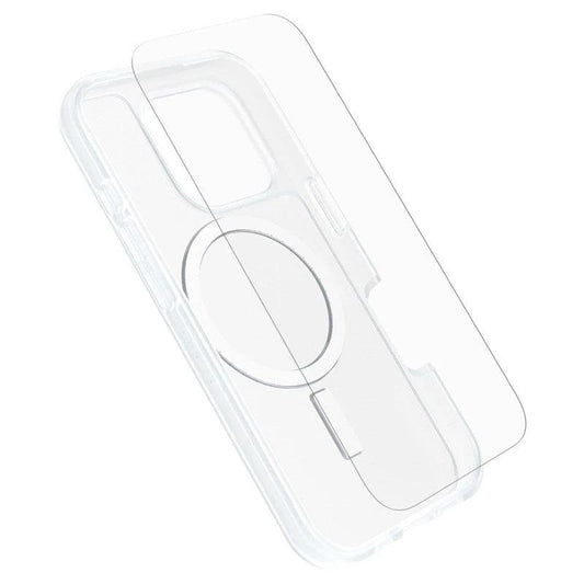 OtterBox Symmetry Series Clear for MagSafe + Premium Glass for Apple iPhone 16 Pro Max, Transparent - TekStore