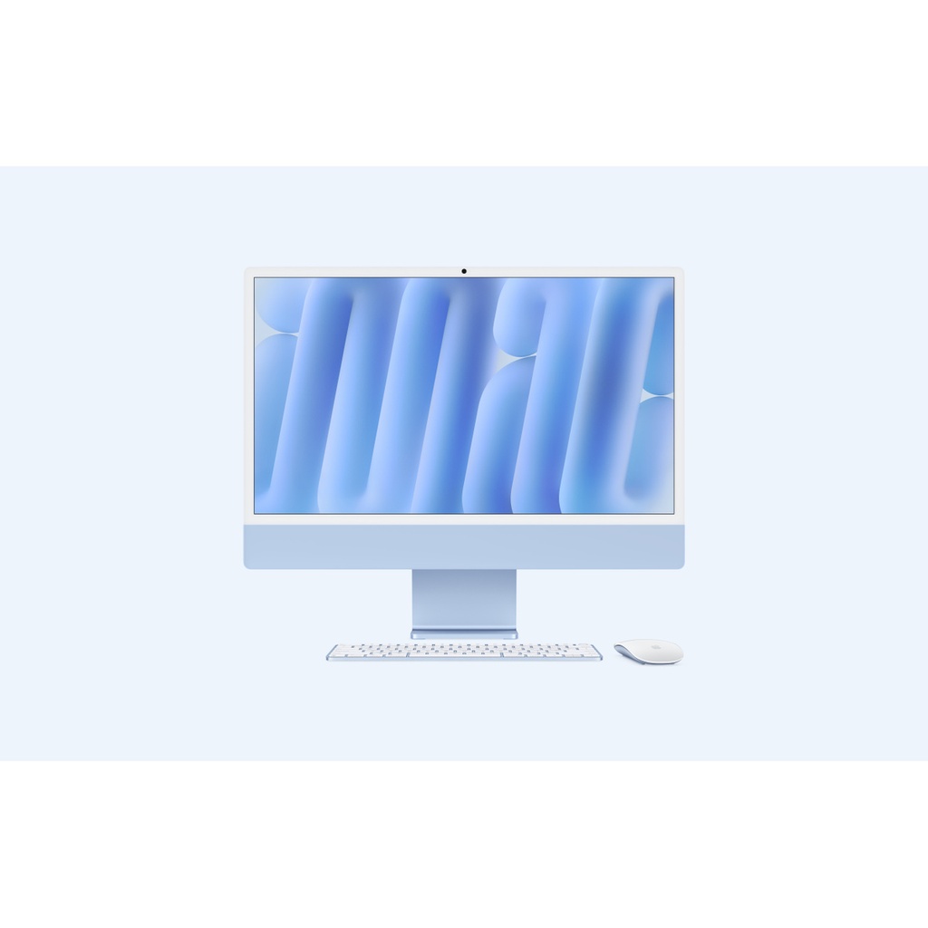 Apple iMac 24-inch Retina 4.5K M4 chip with 8-core CPU and 8-core GPU, 16GB, 256GB SSD - Blue - New
