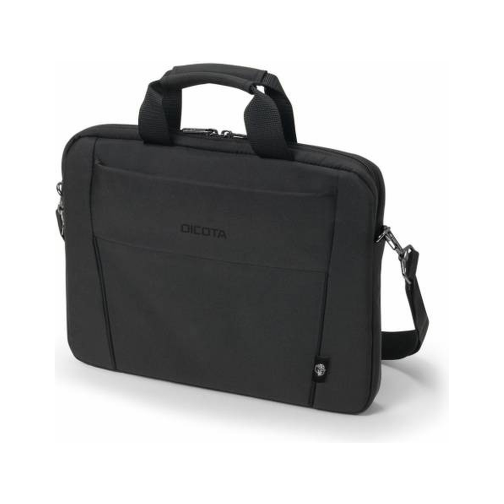 Dicota Eco Carrying Case for 27.9 cm (11") to 31.8 cm (12.5") Notebook - Black - 300D Polyethylene Terephthalate (PET) Body - Handle, Shoulder Strap - 235 mm Height x 335 mm Width x 35 mm Depth