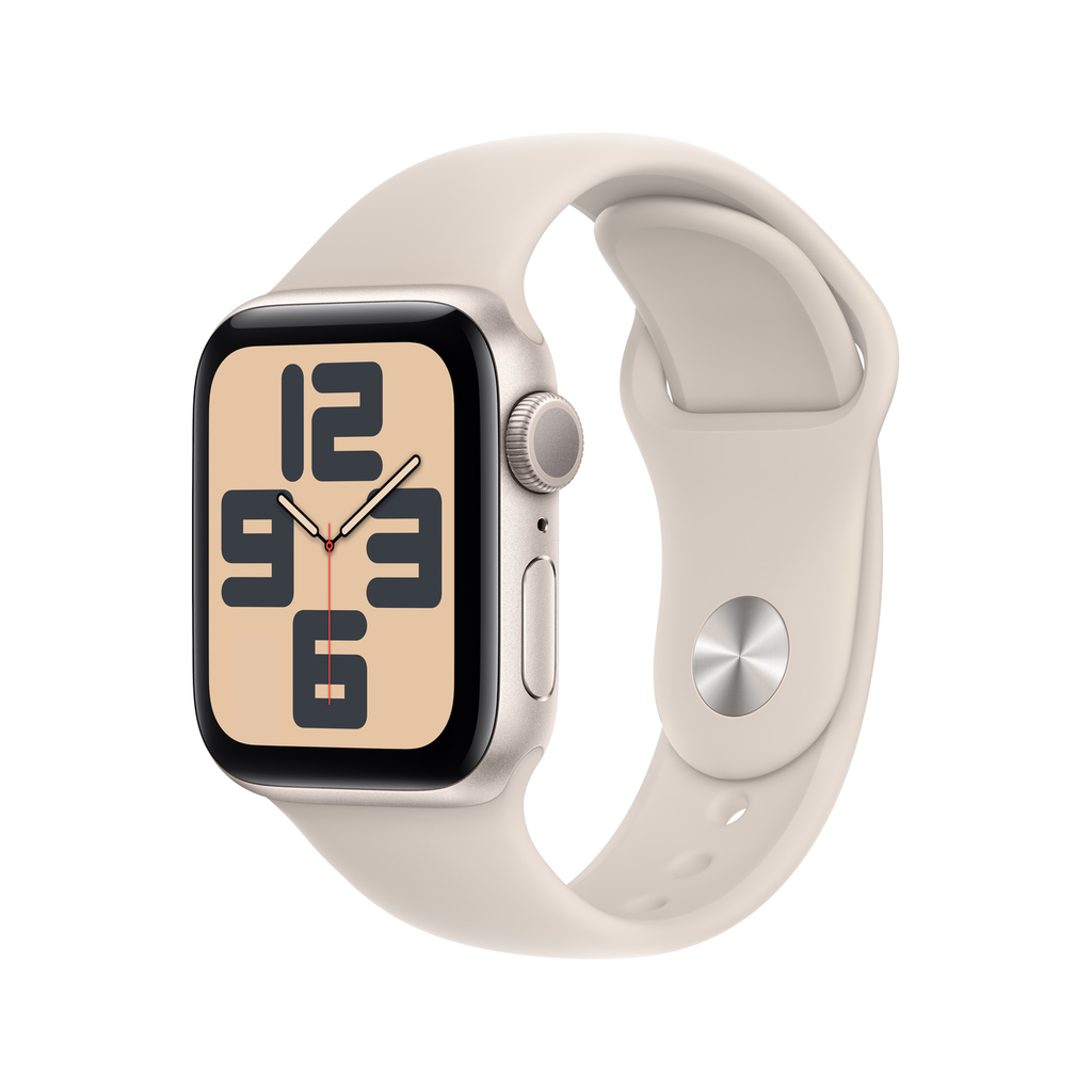 Apple Watch SE 3 GPS 40mm Starlight Aluminium Case with Starlight Sport Band - S/M