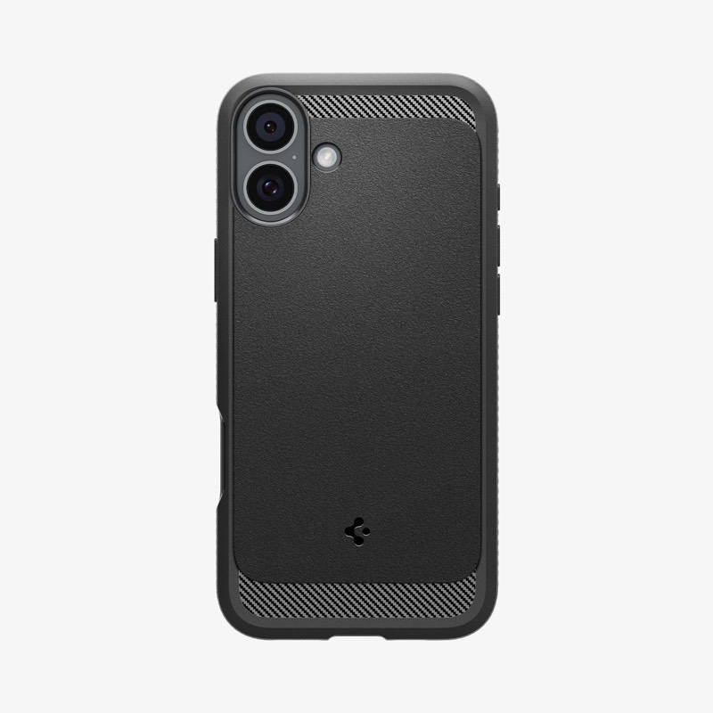 Spigen iPhone 16 Rugged Armor MagFit Case - Matte Black