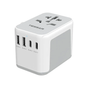 TESSAN Universal Travel Adapter Worldwide - 2 x USB C, 2 x USB A Ports, Universal Plug Adaptor UK to World, International Travel Adapter for Multi Countries EU, USA, UK, Australia, Thailand