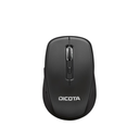 Dicota Travel Mouse - Bluetooth - Black - Wireless - 10 m - 1600 dpi - Symmetrical - 1 x AA Battery Supported